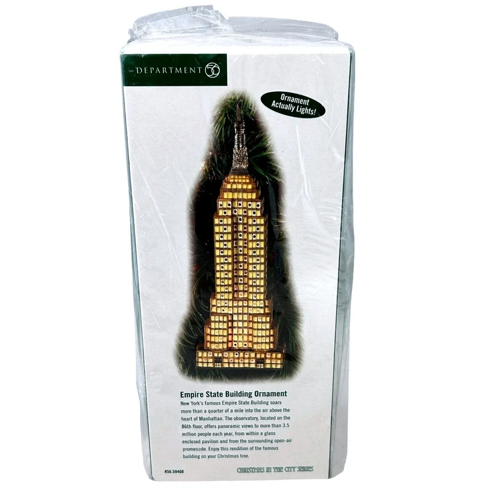 Department 56 Empire State Building Ornament Lights Christmas in the City Series